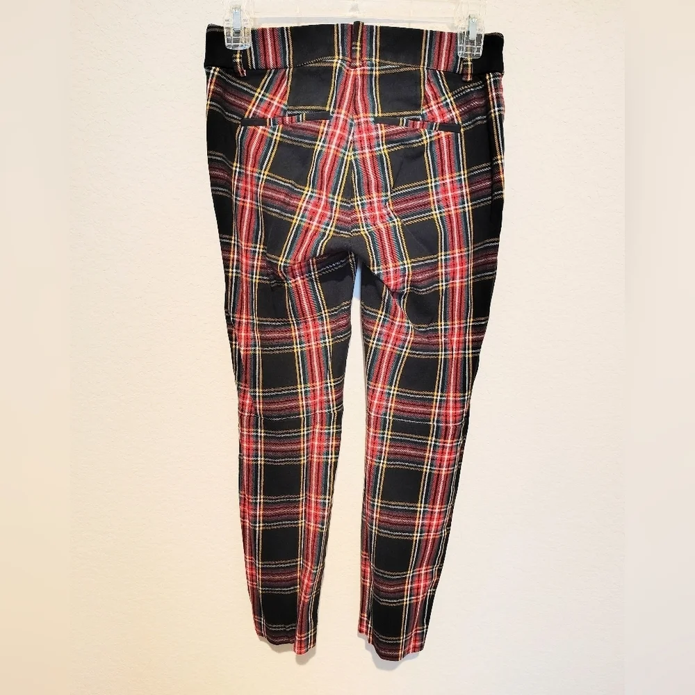 J. Crew Multicolor Plaid Winnie Pants 95% Cotton
